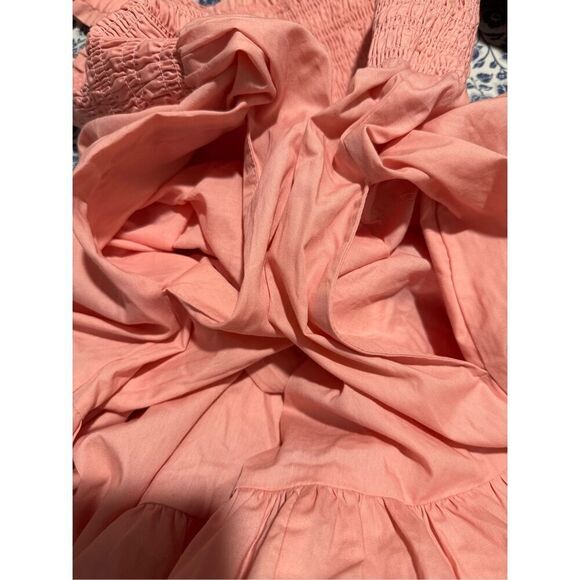 Abercrombie & Fitch smocked Bodice easy maxi dress in pink with pockets XXLT - Picture 8 of 10